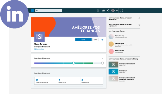 illustration linkedin site web isi