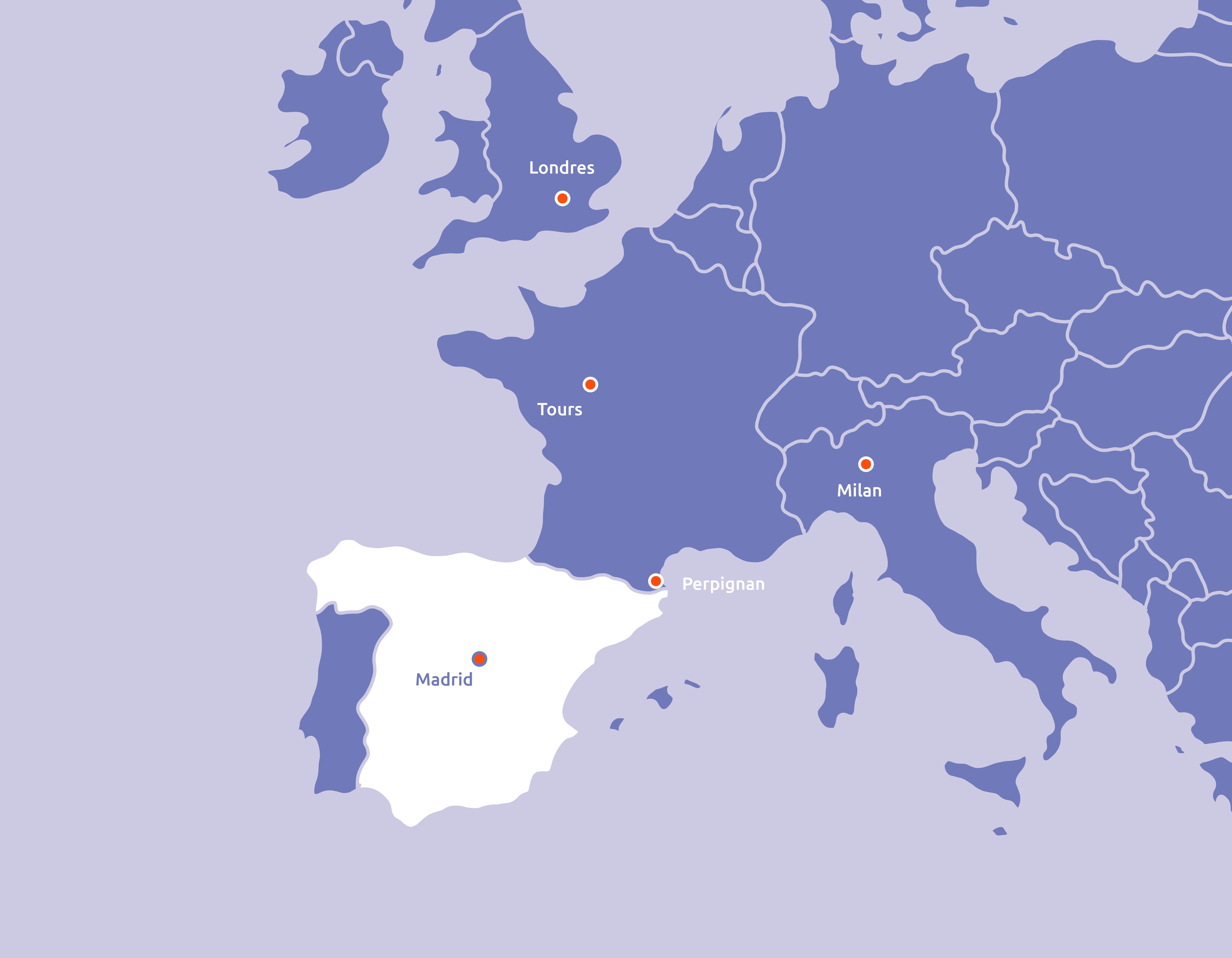 map isi abroad espagne