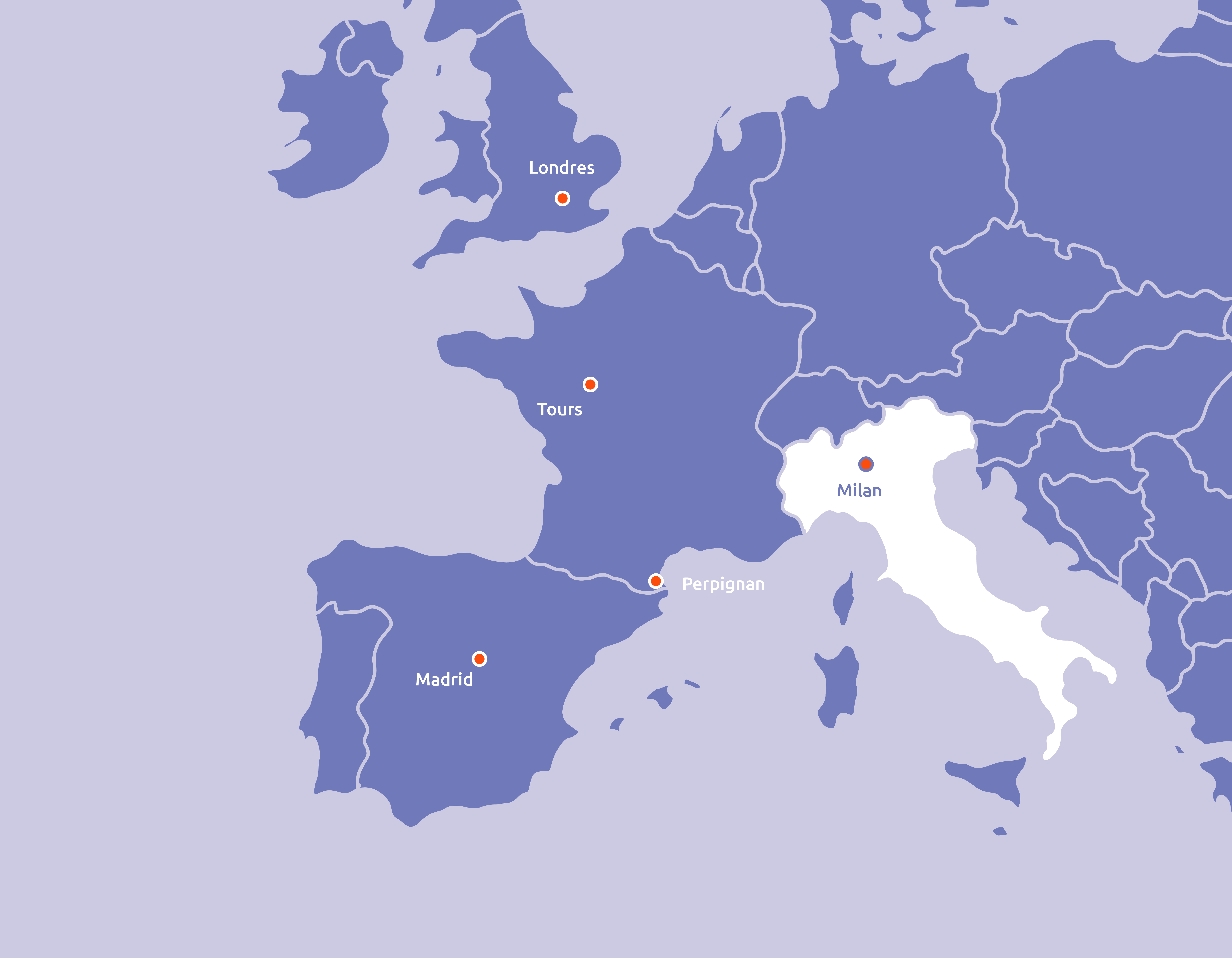 map isi abroad italie