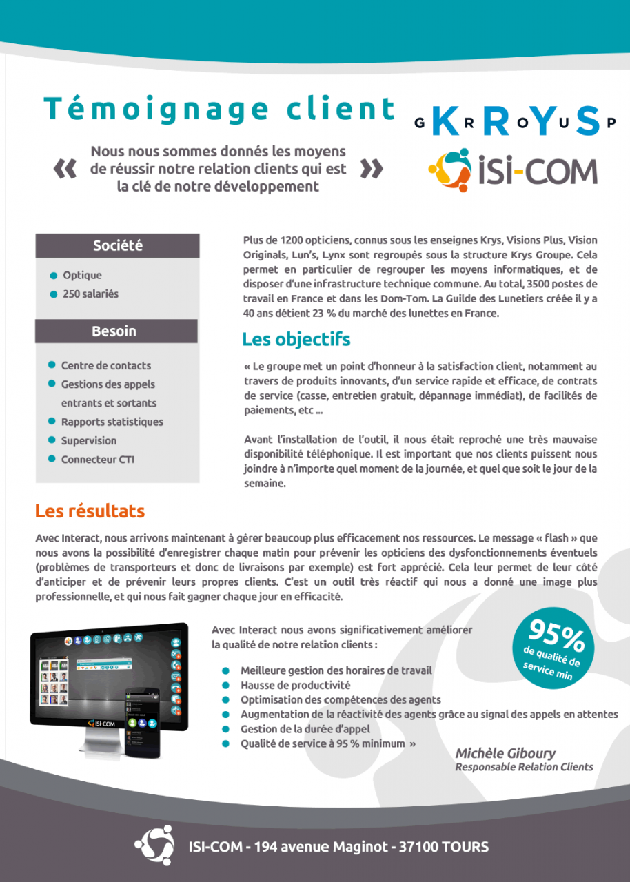 temoignage krys group