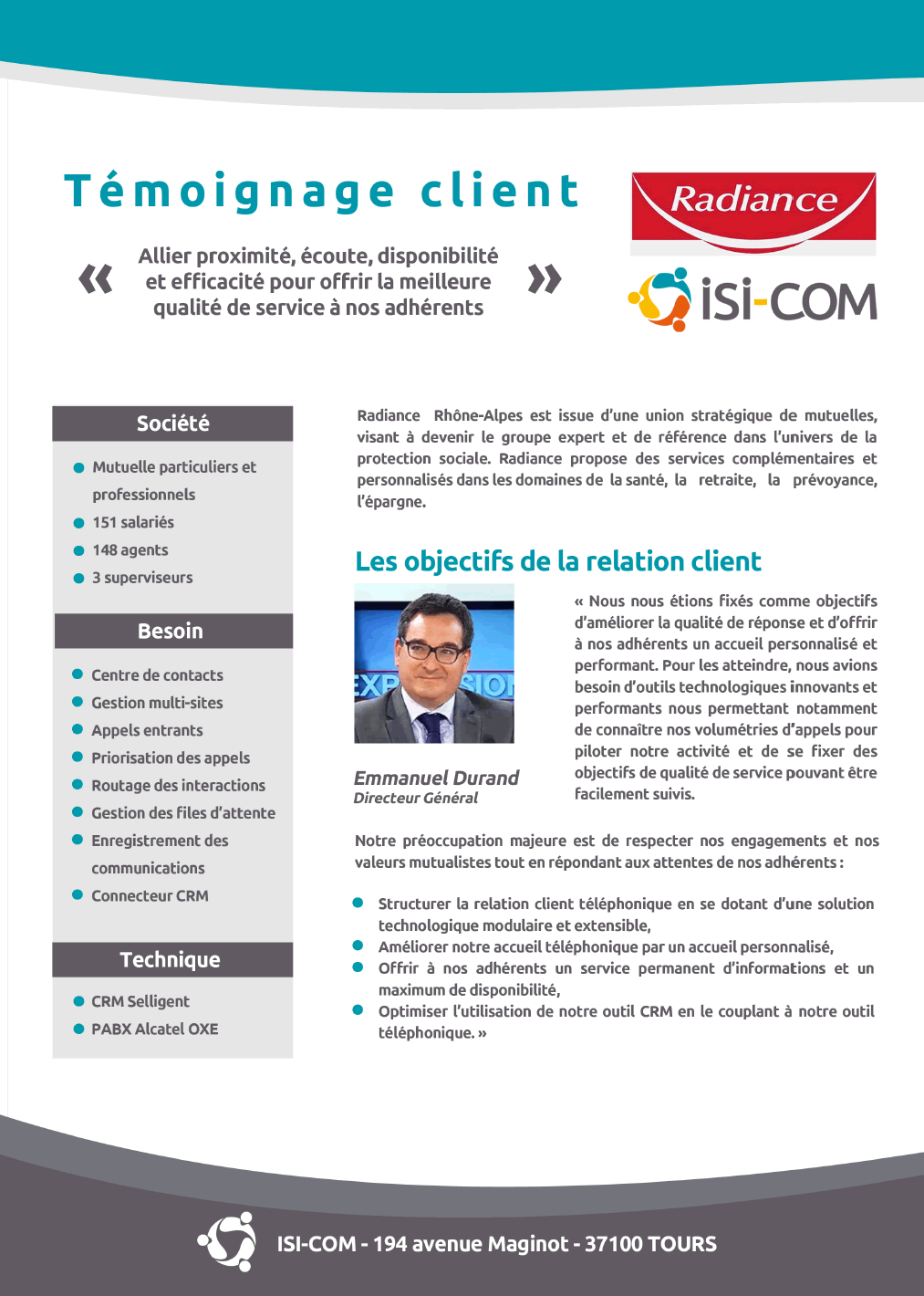 temoignage radiance