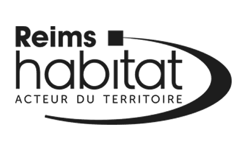 logo reims habitat noir